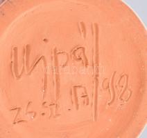 Újpál György: menyasszony és vőlegény Festett mázas kerámia, hibátlan m:25 cm