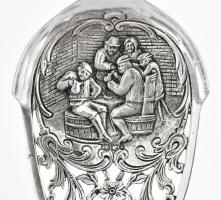 Kanál. Áttört, ezüst (Ag) jelzett 20 cm, 38 g