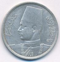 Egyiptom 1939. 10q (10p) Ag T:XF ph. Egypt 1939. 10 Qirsh (10 Piastres) Ag C:XF edge error Krause KM#367