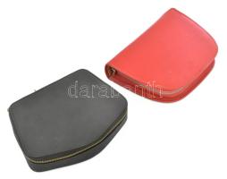 2 db neszesszer, férfi és női komplett, egyik bőr tokkal 20, 24 cm