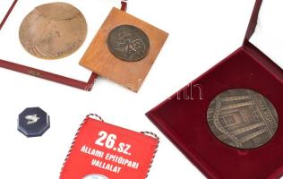 Dunaujváros, Dunai Vasmű tétel: - 1970. "Dunaújváros" egyoldalas bronz emlékérem (58mm) fa...