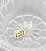 Bohámia cseh kristály 6 db kompótos tálka. formába öntött üveg d: 12 cm HIbátlan eredeti dobozában