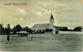 Verpelét, Fő tér, templom, lovaskocsi (Rb)