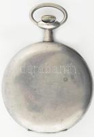 Braunswetter János Szeged nagy méretű zsebóra. Fém tokkal, jelzett tok, jelzett számlap, jelzett sze...