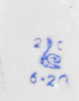 Harmonikás, doboz mulatók, zenélők. orosz porcelán Kézzel festett, jelzett, hibátlan 21x18 cm