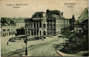 Pozsony, Pressburg, Bratislava; Divadlo / Theater / színház / theatre (EK)