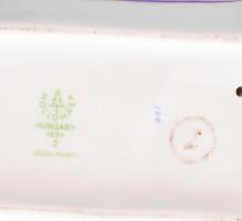 Hollóházi lovas huszár. Kézzel festett, jelzett, hibátlan, 27x18x9 cm