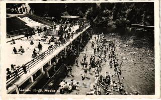 1942 Szováta, Sovata; Medve-tó, strand, fürdőzők / lake, bathers (EK)
