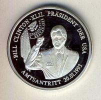 Németország DN "USA-elnökök - Bill Clinton" Ag 8,5g emlékérem T:PP