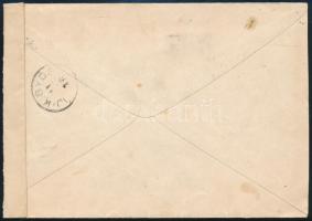 1891 15kr ajánlott levélen "JÁSZ-FÉNYSZARU" - Újkígyós