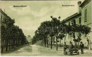 Balatonfüred, Templom utca, italszállító kézi kocsi