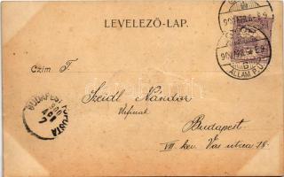 1900 Győr, Baross út, üzletek. Nitsmann József kiadása (fa)