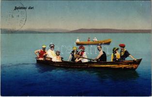 1921 Balaton, csónakázók