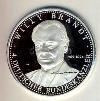 Németország DN "Német szövetségi kancellárok - Willy Brandt" Ag 20g emlékérem T:PP