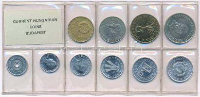1985. 2f-20Ft (10xklf) érmés forgalmi sor fóliatokban T:UNC Adamo FO18