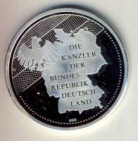 Németország DN "Német szövetségi kancellárok - Willy Brandt" Ag 20g emlékérem T:PP