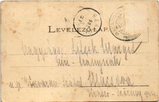 1902 Balatonföldvár, strand, vitorlás. Klösz György kiadása (Rb)