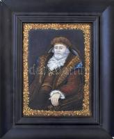 Jelzés nélkül, XX. sz. második fele: Nemes vagy uralkodó portréja. Olaj, farost. 27x20. Fakeretben (...