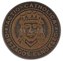 1983. Actio Catholica Országos Elnökség / Actio Catholica - Rendkívüli Szentév bronz emlékérem tokban (67mm) T:UNC