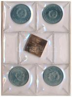 Német Demokratikus Köztársaság 1987A 5M Ni-sárgaréz "Berlin 750 éves - Nikolaiviertel" + 1...