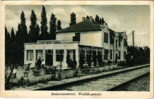 1932 Balatonszárszó, Wollák penzió étterem kávéház és cukrászda (EK)