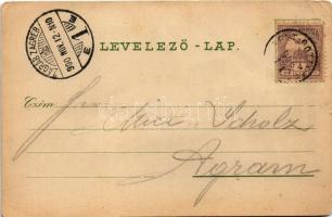 1900 Szentgotthárd, Római katolikus iskola. Wellisch Béla kiadása (EK)