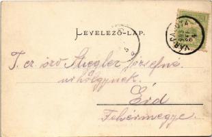 1905 Várpalota, vár Mátyás király idejéből. Filszeker M. kiadása (EK)