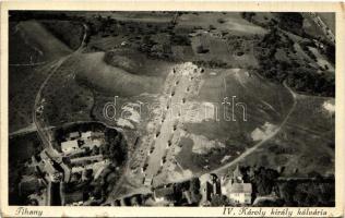 1940 Tihany, IV. Károly király kálvária. Állami Térképépszet, Neogrády S. főelőadó légi felvétele (kis szakadások / small tears)