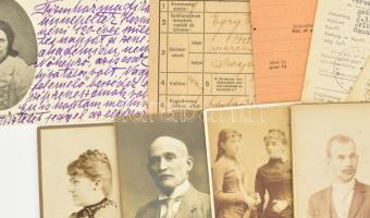 cca 1900-19463 Veres Pálné, a nőképző egyesület alapítójának későbbi leszármazottjaitól, férje rokon...