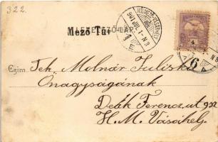 1901 Mezőtúr, M. kir. állami felsőbb leányiskola. Gettler Ignác kiadása (r)