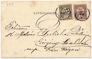 1902 Mezőtúr, Református főgimnázium. díszített (EK)