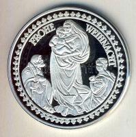 Németország 1991. "Boldog karácsonyt!" Ag 20g emlékérem T:PP