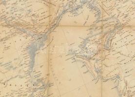 XIX. sz. közepe Ázsia térképek, 3 db: Kaszpi-tenger északi része, Szibéria részlete (Kazan, Orenburg...