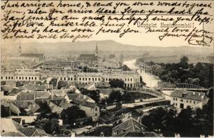 1903 Esztergom, látkép, híd. Kardos Dezső kiadása (EK)