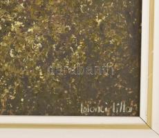 Losonci Lilla (1930-): Erdő mélyén. Olaj, farost, jelzett. Dekoratív fakeretben, 60×80 cm