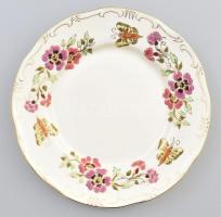 Zsolnay pillangó mintás nyolc! személyes étkészlet, kiegészítőkkel. Kézzel festett, jelzett, hibátla...