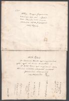 1927-1928 Luxemburger György fogorvos és kollégái díszvacsorán a Gellért Szállóban, hátoldalán nevek...