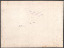 1927-1928 Luxemburger György fogorvos és kollégái díszvacsorán a Gellért Szállóban, hátoldalán nevek...