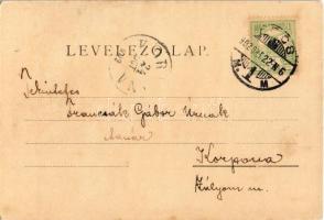 1902 Pécs, Nemzeti színház. Fischer Ferenc kiadása (fl)