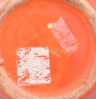 Tófej kerámia kancsó Mázas kerámia, jelzett. belül mázrepedésekkel 27 cm