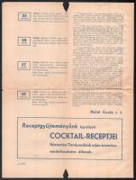 1937 Meinl Gyula Rt. Háztartásgazdasági Tanácsadója, étrend 1937. február hónapra, receptekkel, a la...