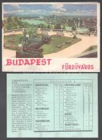 cca 1930 Budapest fürdőváros képes ismertető, fürdőkről, forrásokról + árak ismertetése