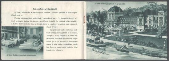cca 1930 Budapest fürdőváros képes ismertető, fürdőkről, forrásokról + árak ismertetése