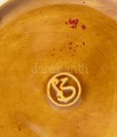 2 db iparművész mázas kerámia korsó. Jelzett hibátlanok 16 cm