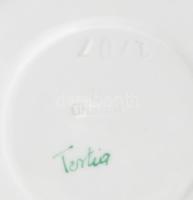 Herendi Tertia teás csésze aljjal. Kézzel festett, jelzett, hibátlan