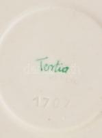 Herendi Tertia teás csésze aljjal. Kézzel festett, jelzett, hibátlan