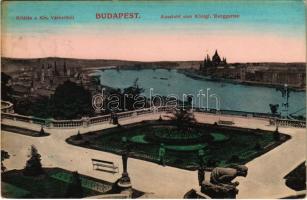 1915 Budapest I. Kilátás a Királyi várkertből (fl)