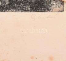 3 db szocreál, munkásmozgalmi témájú grafika: Barczi Pál (1933-2003): Munkástömegek a szovjet pavilo...