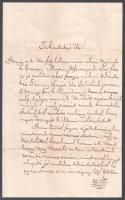 1864 Máramarosszigetről küldött levél a Kolozs megyei Bádokra, a máramarosszigeti reáltanodai igazgatóság viaszpecsétjével