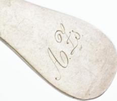 Ezüst(Ag) teáskanál, jelzett, h: 14,5 cm, 128,1 g